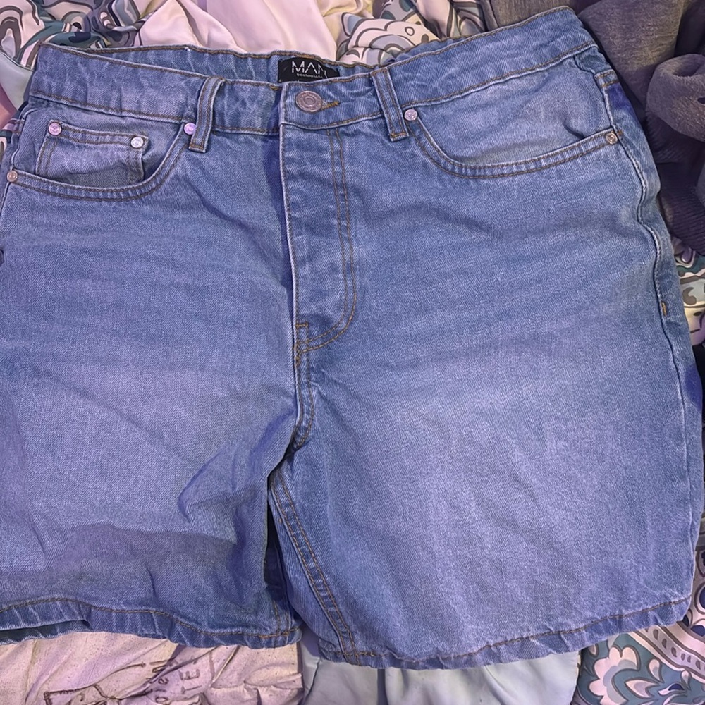 Blue Denim BooHooMan Shorts